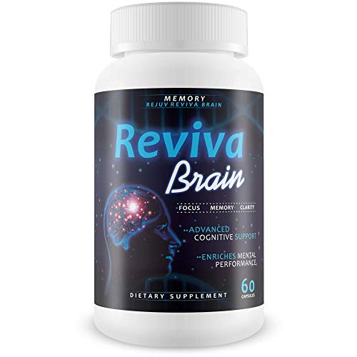 Reviva Brain Memory Rejuv - Advanced Cognitive Support - Enriches Mental Performance - Focus - Memory - Clarity - Nootropic Brain Pills - Mental Ener