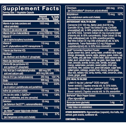 Vthrive Bioactive Men's Multivitamin - One-Daily Multi (30 Vegetable Capsules)