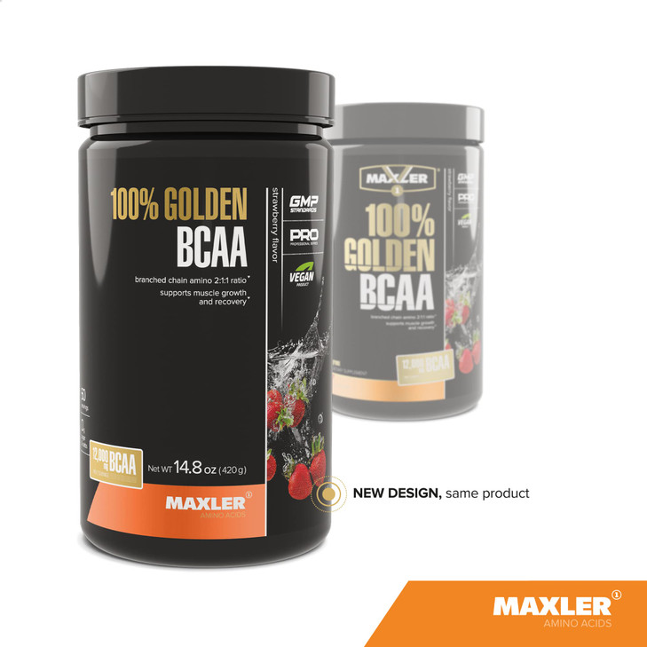 Maxler 100% Golden BCAA Powder - Intra & Post Workout Recovery Drink for Accelerated Muscle Recovery & Lean Muscle Growth - 6 g Vegan BCAAs Amino Aci
