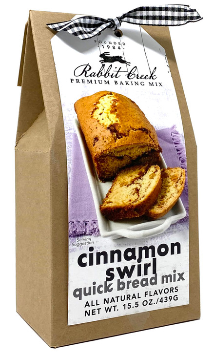 Rabbit Creek Cinnamon Swirl Quick Bread Mix  Easy To Make Cinnamon Quick Bread Mix, Made in the USA, Cinnamon Quick Bread Mix