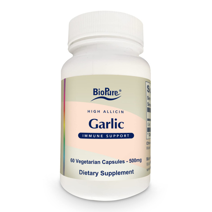 BioPure High Allicin Garlic Supplement  60 Capsules