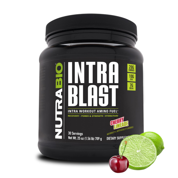 NutraBio Intra Blast Bcaa Powder Amino Acid Supplement, Electrolyte & Hydration Blend, Intra, Pre Workout & Muscle Recovery, 20g Eaa Amino Acids Powd