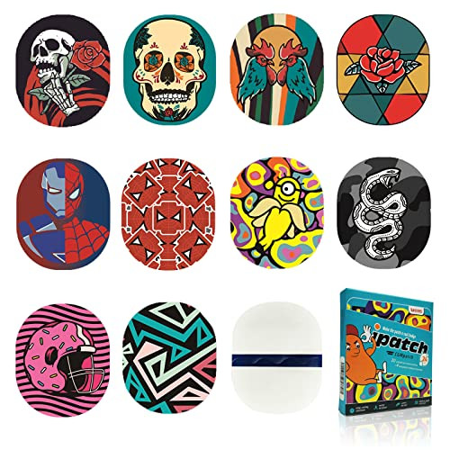 Adhesive Patches for Abbott Freestyle Libre and for Medtronic Guardian Sensor Waterproof and Sweatproof CGM Sensor Patches Continuous Glucose Monitor