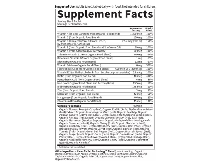 Garden of Life My Kind Organics Prenatal, 30 Tablets