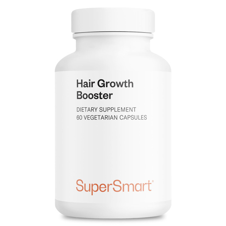 Supersmart - Hair Growth Booster 160mg per Day (Lustriva Supplement) - Biotin 40x More Soluble | Non-GMO & Gluten Free - 60 Vegetarian Capsules