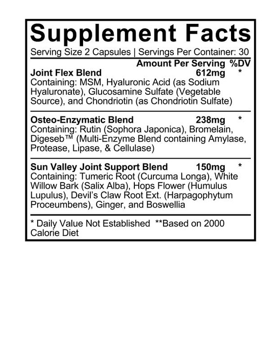 Sun Valley Nutraceuticals Osteo-Endurance