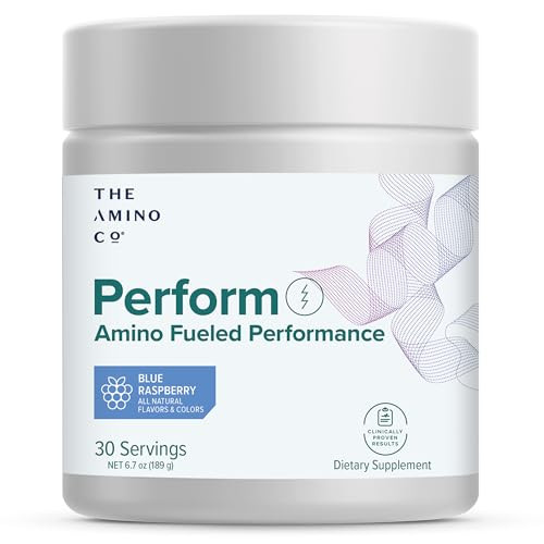 The Amino CO  Perform Pre-Workout Powder with EAAs, Stevia-Sweetened Energy Support for Men & Women  Pink Lemonade (6.7 oz)