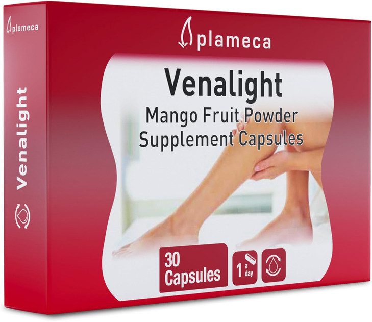 Plameca Venalight Vein Support & Blood Circulation Supplement  Boost Microcirculation in 6 Hours  Horse Chestnut, Butchers Broom for Spider Veins,