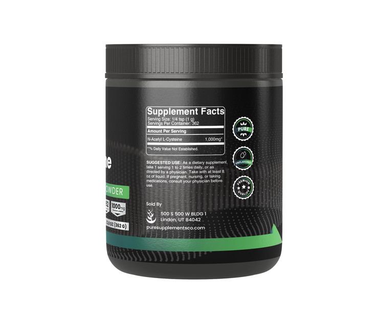 PURE ORIGINAL INGREDIENTS NAC Powder, 12.8 oz, N-Acetyl L-Cysteine, Amino Acid, Always Pure