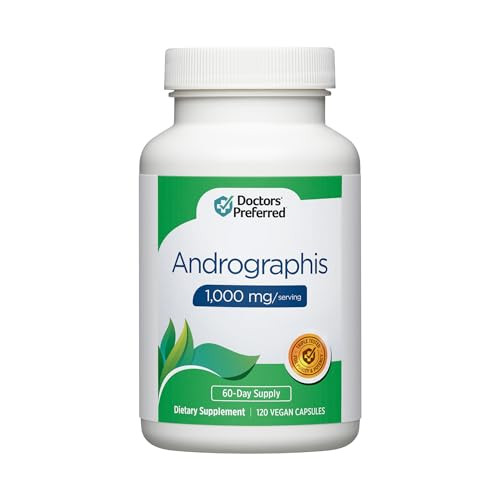 DOCTORS' PREFERRED Andrographis Extract - 1,000 mg/Serving, 120 Vegan Capsules