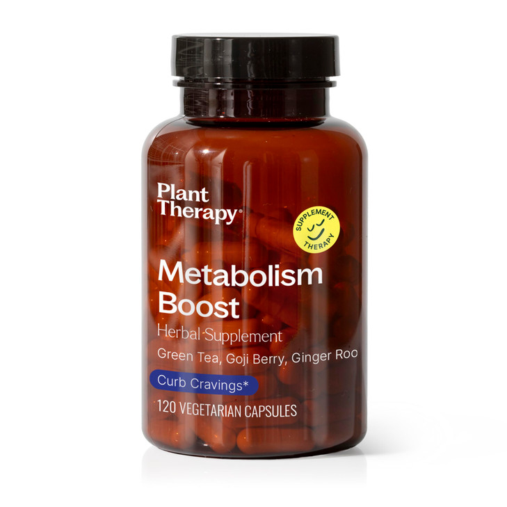 Plant Therapy Metabolism Boost Herbal Supplement Capsules, Optimize Fat Metabolism & Body Composition, Supports Weight Management & Digestion, 120 Ve