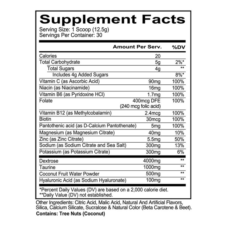 REDCON1 Post Workout Recovery Powder - Coach Prime Canteen - Hydration Powder with Electrolytes, Vitamins & Coconut Water - Prime Time Punch (30 Serv