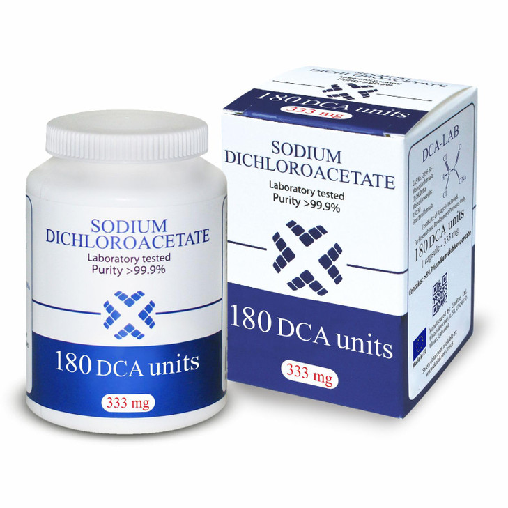 DCA - Sodium Dichloroacetate 333mg - Purity >99.9%, Made in Europe, by DCA-LAB, Certificate of Analysis Included, Tested in a Certified Laboratory, 1