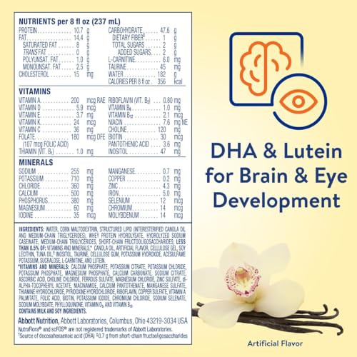 PediaSure Peptide 1.5 Cal, Peptide-Based Formula, Sole-Source Nutrition Drink for Tube Feeding or Oral Nutrition, Vanilla, 8-fl-oz Bottle, Pack of 24