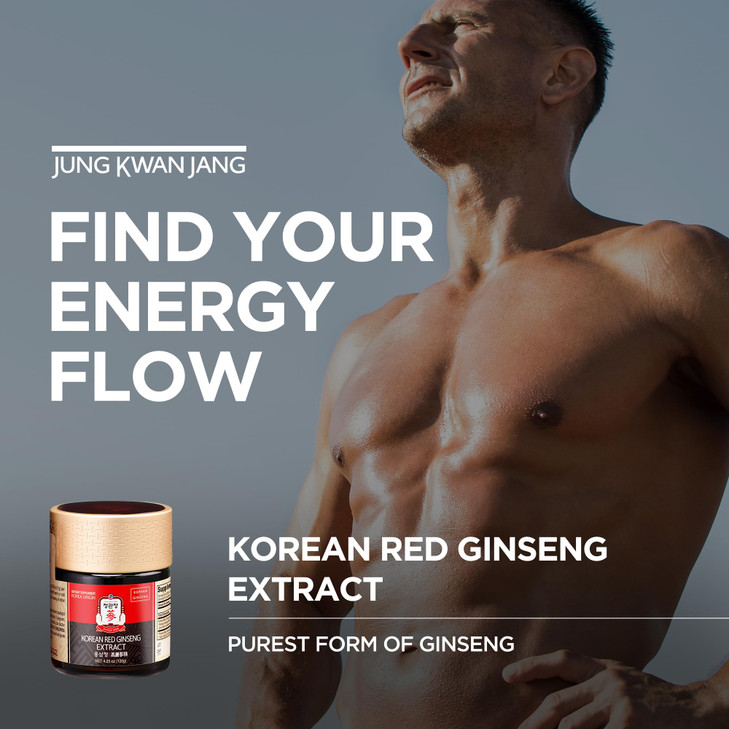 JUNG KWAN JANG Korean Red Panax Ginseng Extract Extra Strength, Energy Boost, Performance, Boost Immune System, Stamina, Blood Circulation and Mental