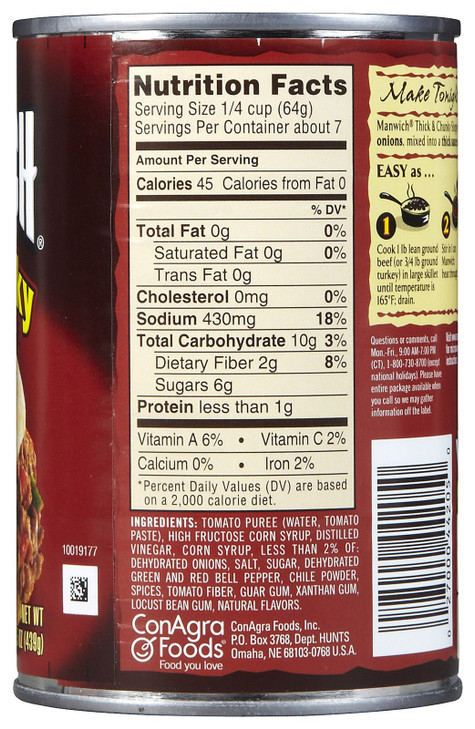 Hunt's Manwich Thick & Chunky Sloppy Joe Sauce - 15.5 oz - 3 pk