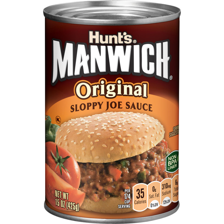 Manwich Original Sloppy Joe Sauce, Canned Sauce, 15 oz.