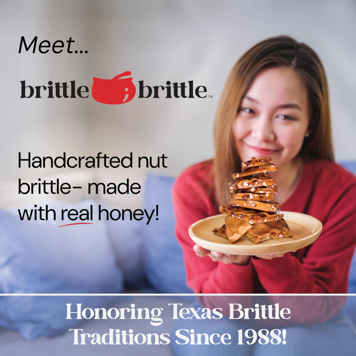 brittle-brittle Mixed Nut Brittle Candy, Handmade Gourmet Treat with Honey, Almonds, Cashews, Pecans, Gluten Free, Perfect Snack or Gift, 12 oz