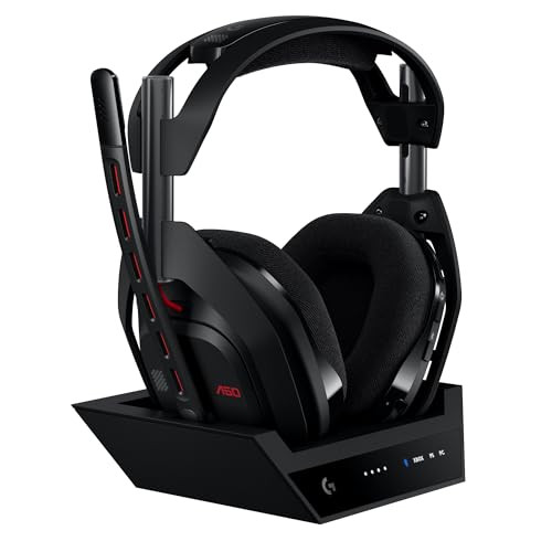 Logitech G Astro A50 Multi-Platform Wireless Gaming Headset + Base Station for PS5/Xbox/PC: PLAYSYNC Audio Switcher, <16bit/48kHz (Console), <24bit/4