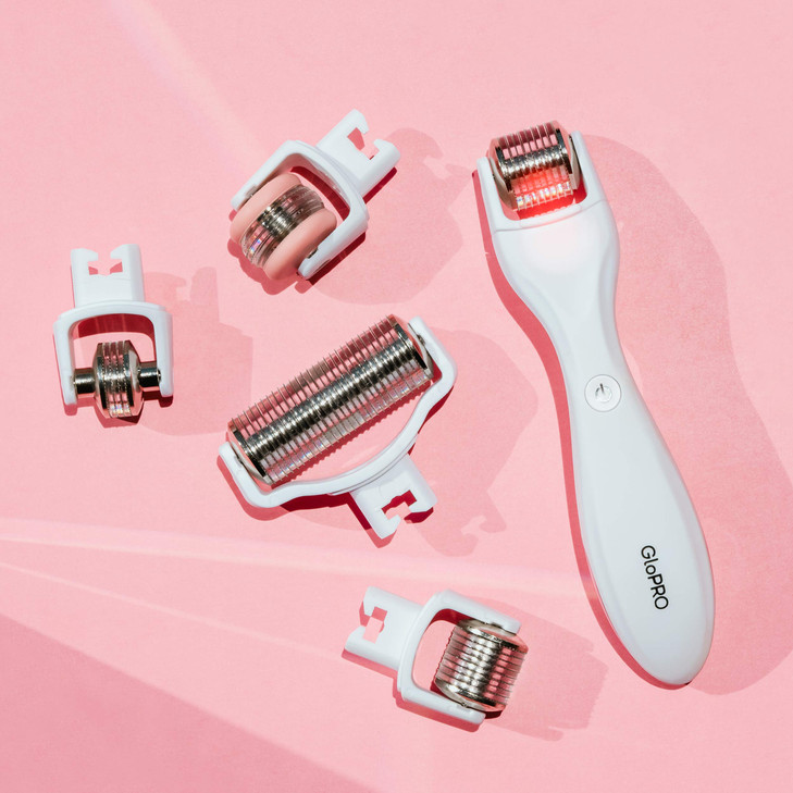 BeautyBio GloPRO Skin Firming and Smoothing At-Home Microneedling Tool & Attachment Heads