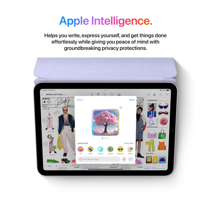 Apple iPad mini (A17 Pro): Apple Intelligence, 8.3-inch Liquid Retina Display, 128GB, Wi-Fi 6E, 12MP Front/12MP Back Camera, Touch ID, All-Day Batter