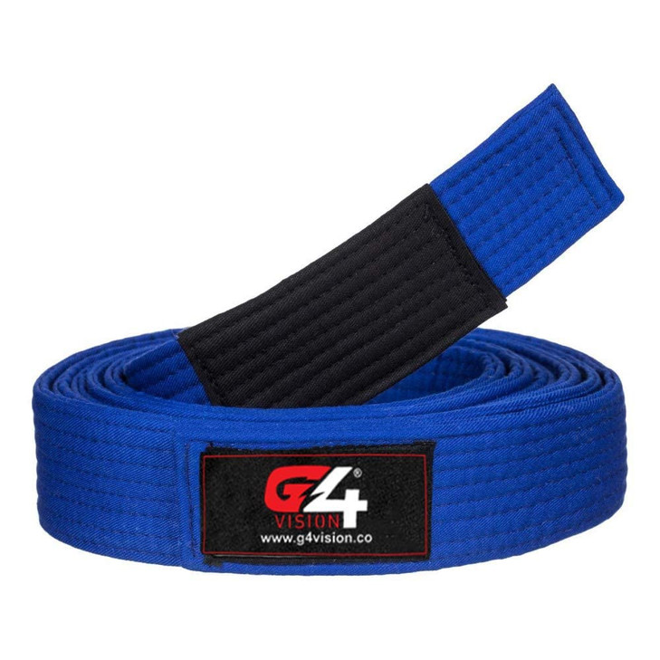 G4 Jiu Jitsu BJJ Belts Brazilian Adult A1 A2 A3 A4 Black Brown Purple Blue White (Blue, A3)