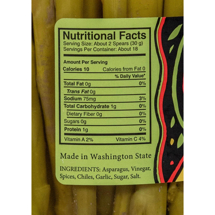Mama Lils Pickled Asparagini, 26.5 oz | Tender Pickled Asparagus Spears | Tangy, Crisp & Ready to Serve
