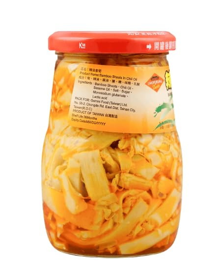 Imperial Taste Preserved Crispy Chili Bamboo Shoot in Chili Oil - 13oz (3 Packs)
