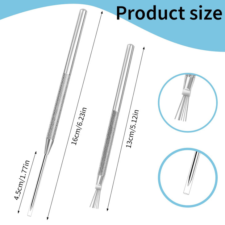 BILLIOTEAM 10 Pcs Clay Needle and Pottery Feather Wire Texture Tools for Ceramics Claywork, Ideal for Sculpture Detail Texturing and Modeling