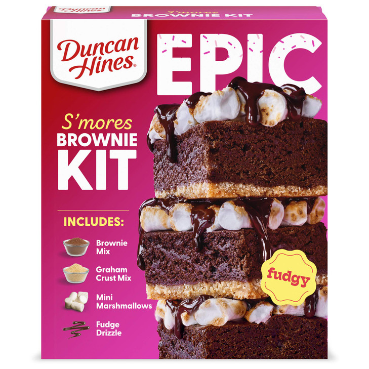 Duncan Hines EPIC Brownie Baking Kit, S'mores, 24.16 oz.