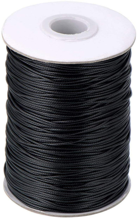 1.5mm/ 100 Yards Black Nylon Rope Weave Bracelet Making Lift Shade Cord ? Blind Shade Mini Blind Cord Replacement String for Braided Necklaces,Garden