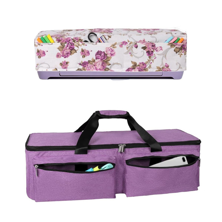 YELAIYEHAO Carrying Bag Compatible with Cricut Explore Air and Maker, Waterproof Tote Bag Compatible with Cricut Explore Air and Supplies (purple, 1+