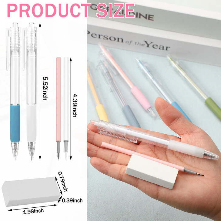 SEPGLITTER Craft Cutting Tools, 25 Pcs Knife Pen with Mini Sharpener Tungsten Steel and Ceramic Cutter Head Refills Retractable Utility Precision Pap