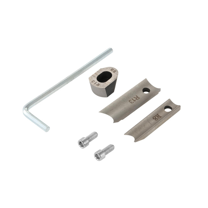 IRONWALLS R8mm & R13mm Replacement Die Blade Set for Corner Rounder Punch Machine, Heavy Duty Steel Punch Cutting Die for Manual Paper Corner Rounder