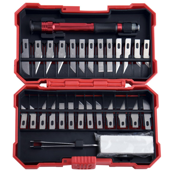 GOLD DEER 29PCS Exacto Knife Set Hobby Knife Cutter Knife Precision Cutter Hobby Knife Blades Set for Art Work Scrapbooking Stencil Architecture Mode