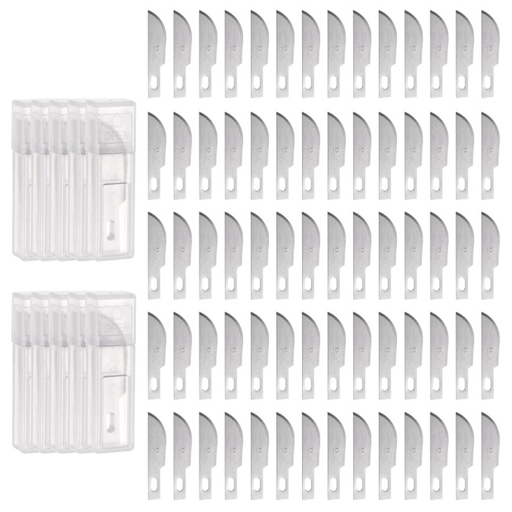 HARFINGTON 100pcs Exacto Knife Blades #10 Hobby Knife Replacement Blades Spare Precision Exacto Blades Hobby Knife Blade Refills for DIY, Art, Cuttin