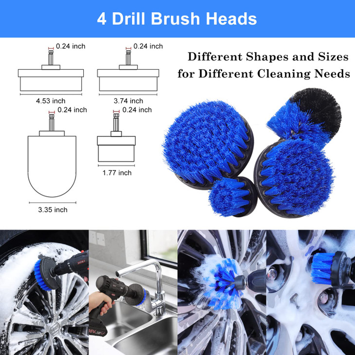 26Pcs Car Detailing Brush Set, Car Detailing Kit, Car Detailing Brushes, Car Cleaning Kit, Car Windshield Cleaning Tool, Professional Car Care kit -