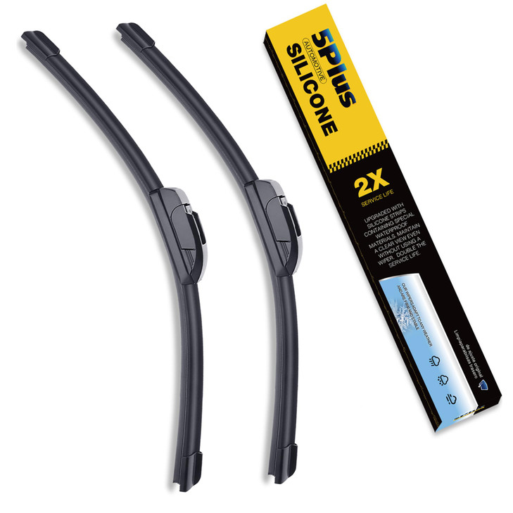 5 PLUS® Silicone Wiper Blades 22 inch wiper blades 2 pack Replacement For Ford F Series 2020-2012 Expedition 20-08,Chevy Silverado GMC Sierra Series