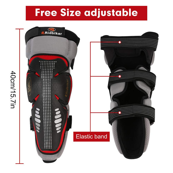 RIDBIKER 1 Pair Cycling Knee Brace Bicycle MTB Bike Motorcycle Riding Knee Support Protective Pads Guards Outdoor Sports Cycling Knee Protector Gear,