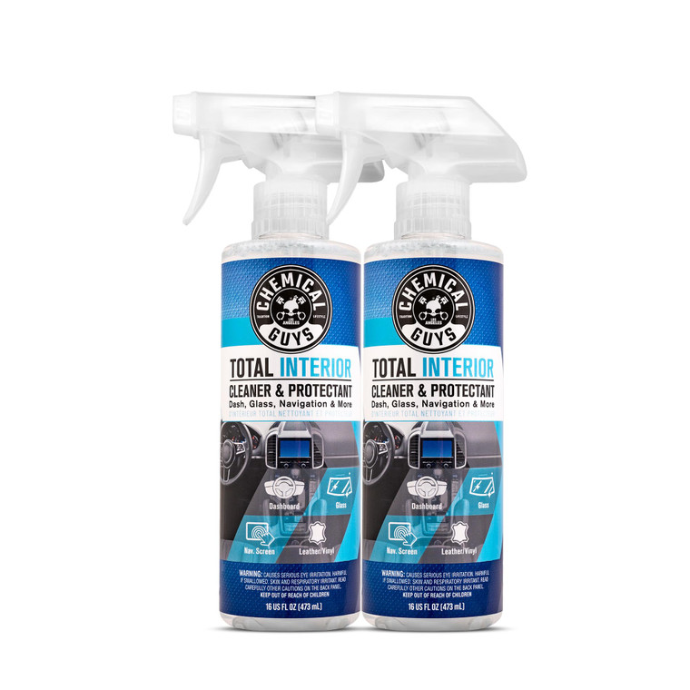 Chemical Guys Total Interior Cleaner & Protectant  Chemical Guys Interior Cleaner, Cleans & Protects Leather, Vinyl, Plastic, Rubber, Glass with a S