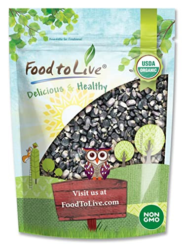 Organic Blue Corn Kernels, 1 Pound - Non-GMO, Whole Dried Kernels, Vegan, Bulk. Cereal Grain. Good Source of Vitamin B6, Phosphorus. Great for Grindi