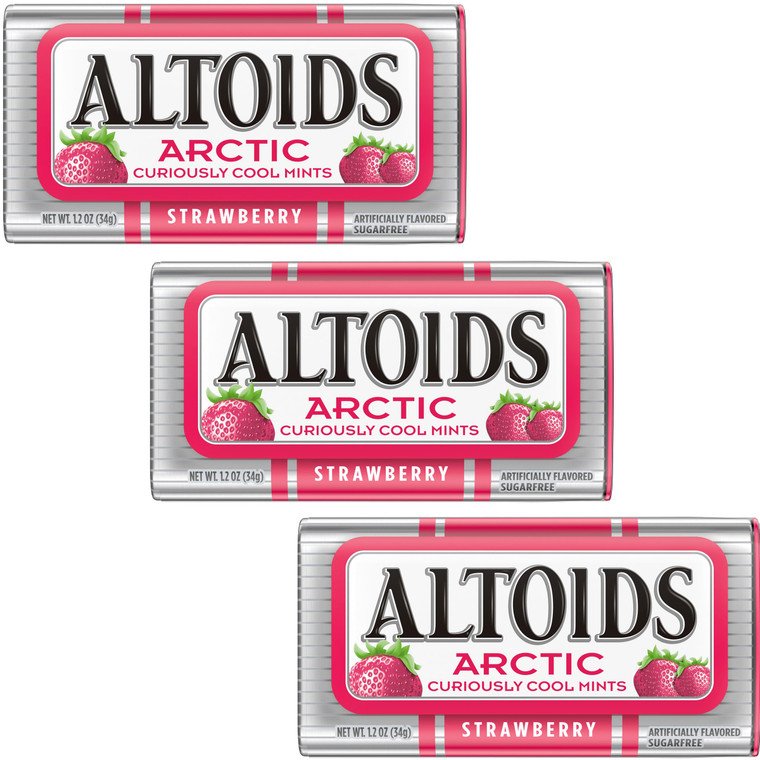 AltoidsStrawberry Mints, 1.2 Ounce Each (3 Pack, 3.6 Ounce Total)