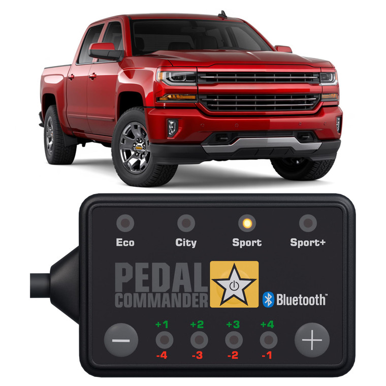 PEDAL COMMANDER for Chevrolet Silverado 2007-2018 Throttle Response Controller - Anti-Theft, 36 Driving Modes & App Control, Throttle Controller Perf