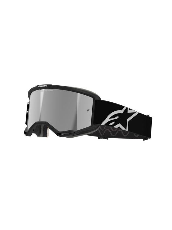 Alpinestars Vision 5 MX ATV MTB Off Road Goggle (Black - Mirror Silver Lens)