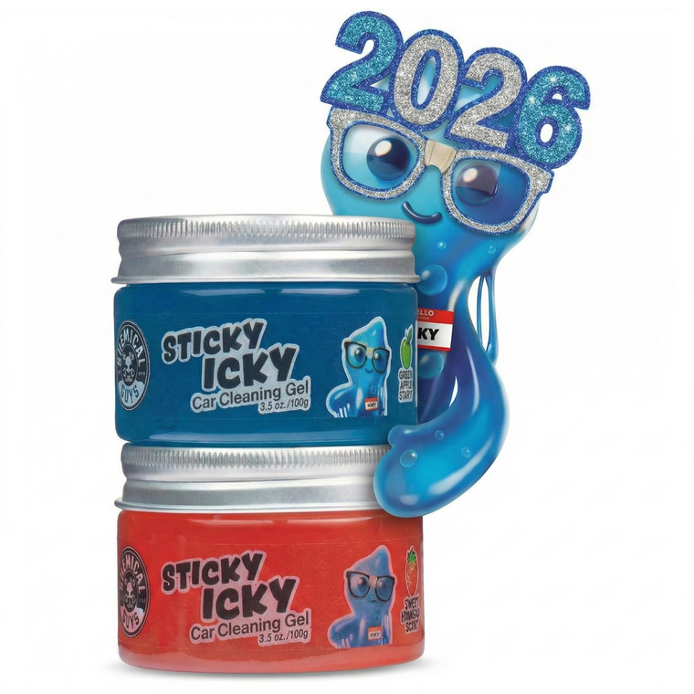 Chemical Guys Sticky Icky Car Cleaning Gel, Green Apple & Sweet Strawberry Scent - Detailing Kit, Car Dust Crevice Cleaner, Slime Auto Air Vent, Clea