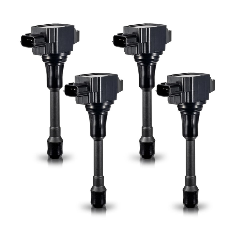 ENA Set of 4 Ignition Coil Pack 2007 2008 2009 2010 2011 2012 Compatible with Nissan Altima Versa Sentra Cube Rogue Frontier 2013 2014 2015 Infiniti