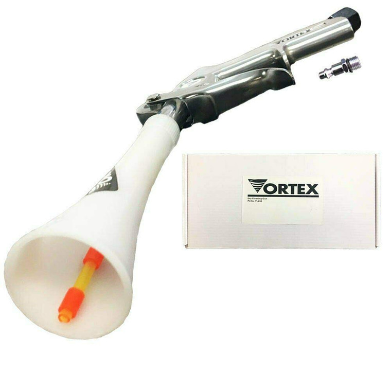 HI-TECH Vortex II Air Cleaning Gun  Pro Auto Detailing Tool for Deep Cleaning Interiors & Exteriors  Uses Air Compressor  Blasts Dust, Dirt & Grim