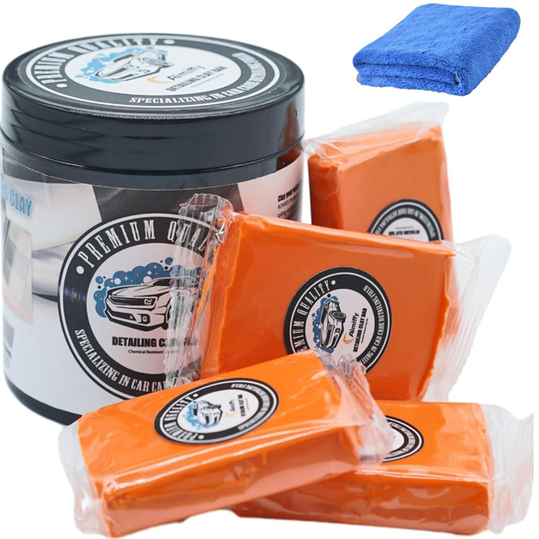 Aimiffy Car Clay Bar Detailing kit - Clay Bars Auto Detailing Premium Grade Magic Clay Bar Kit Car Detailing Kit with Washing and Adsorption Microfib