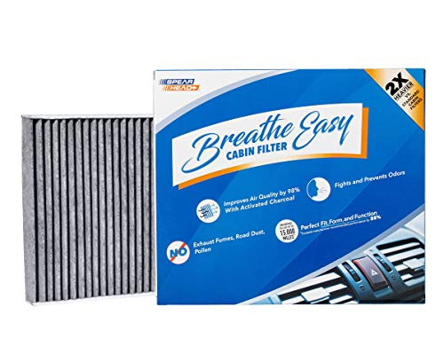 Spearhead Odor Defense Breathe Easy AC & Heater Cabin Filter | Fits Various 2016-25 Toyota/Lexus/Subaru, 2016-23 CX-9 Like OEM | Up to 25% Longer Las