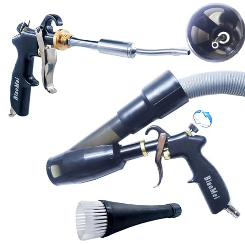 DOZIME Car Interior Detailing Air Blow Gun &vacunm Gun,Cleaning Gun Quickly Blasts Dirt and Dust from Surface Works with Air Compressor(Upgrade Alumi